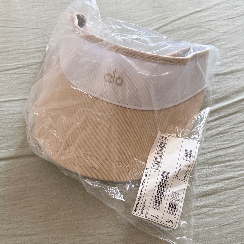 Alo Yoga Colorblock Visor - Macadamia/White